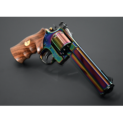 Janz Revolver 357 Mag. 6" Aurora Green Rainbow