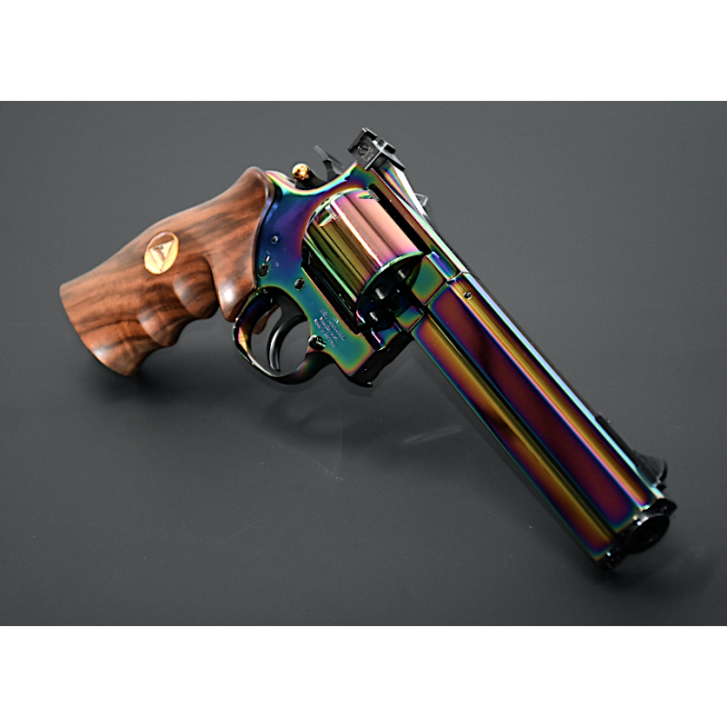 Janz Revolver 357 Mag. 6" Aurora Green Rainbow