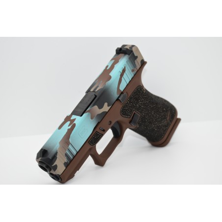 Glock 43X Custom - Robin Egg's Blue Camo