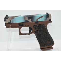 Glock 43X Custom - Robin Egg's Blue Camo