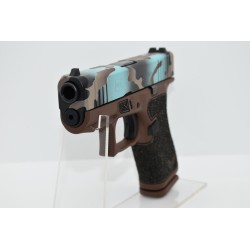 Glock 43X Custom - Robin Egg's Blue Camo
