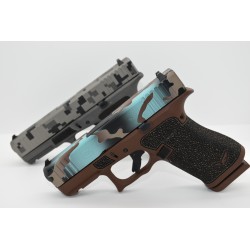 Glock 43X - Robin Egg's Blue Camo