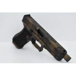 Glock 17 FS Gen5 MOS Throated Custom- Burnt Bronze Camo