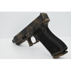 Glock 17 FS Gen5 MOS Fileté Custom- Burnt Bronze Camo