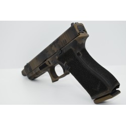 Glock 17 FS Gen5 MOS Throated Custom- Burnt Bronze Camo