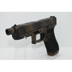 Glock 17 FS Gen5 MOS Throated Custom- Burnt Bronze Camo